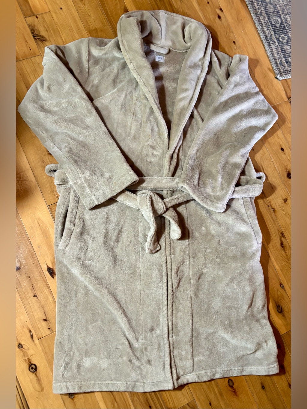 Restoration Hardware Plush Spa Robe Unisex Large In Sand Quiet Luxury Cozy Soft — image 2 of 6